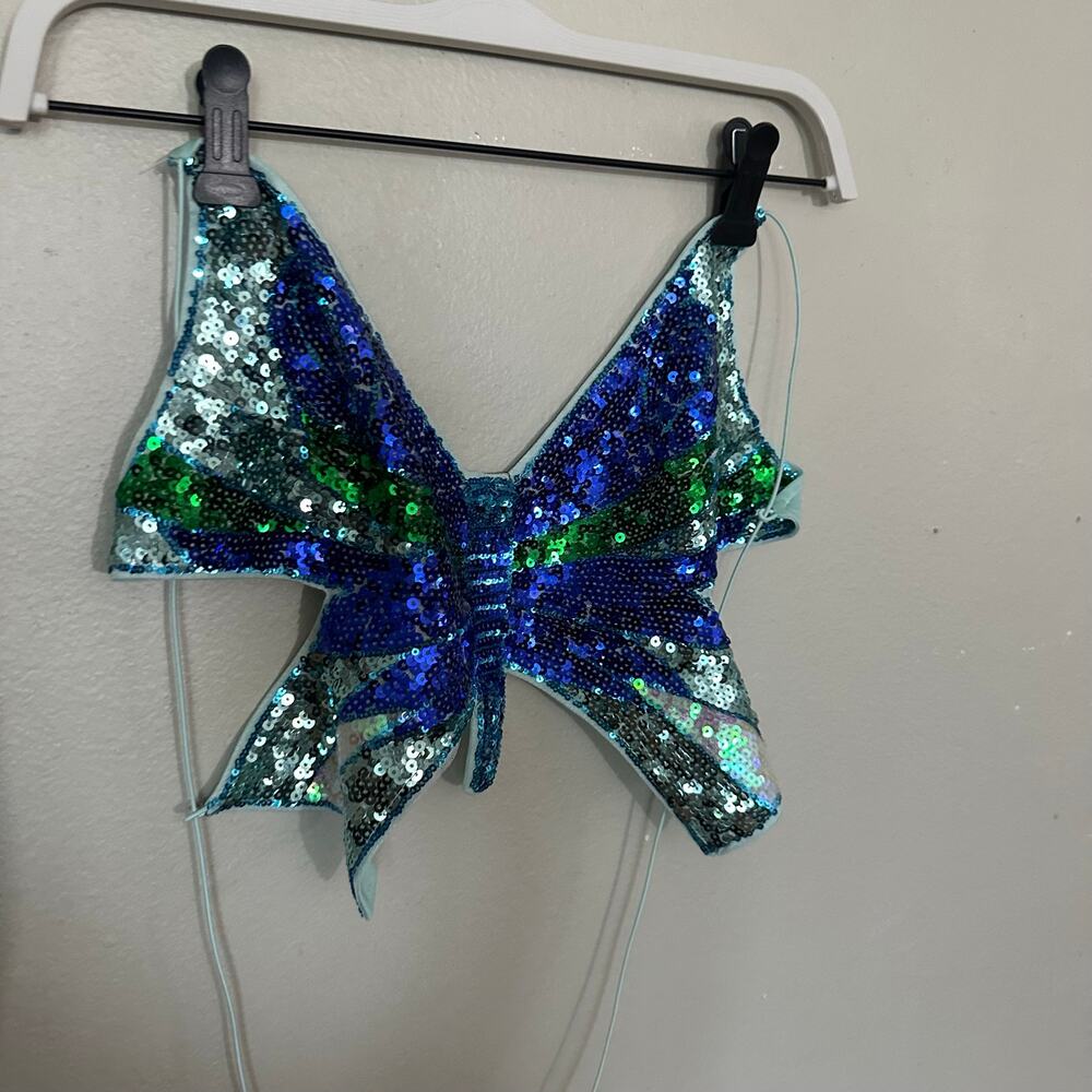 Sequin butterfly top sz L